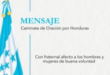 Mensaje: Caminata de Oración por Honduras
