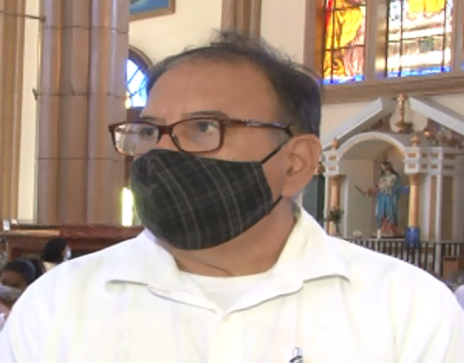 Don Dagoberto Murillo, feligrés de la parroquia La Santa Cruz.